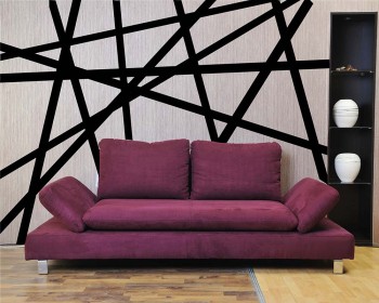 Stripe Wall Pattern Decal Modern Vinyl Art Stickers